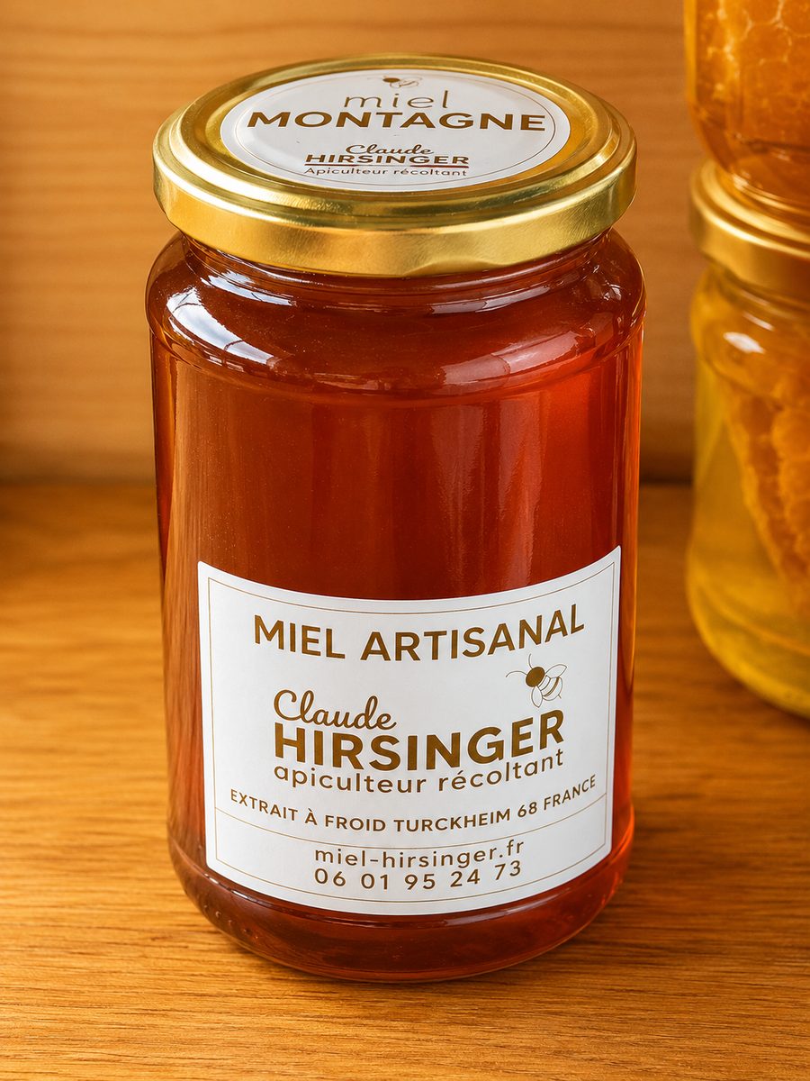Pot de miel de Montagne Hirsinger, en pleine nature