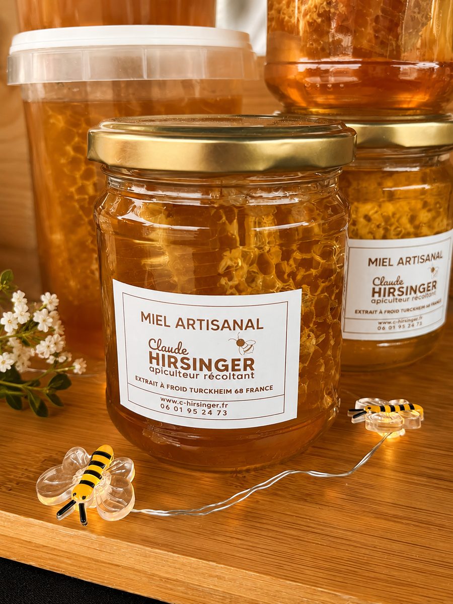 Pot de miel de En rayon Hirsinger, en pleine nature